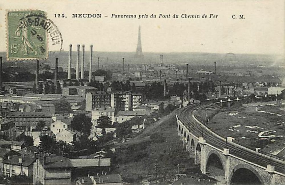 Vue sur Paris depuis Meudon (rue Robert Julien Lanen)