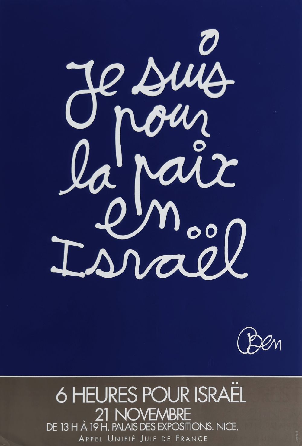 Je suis pour la Paix en Israël