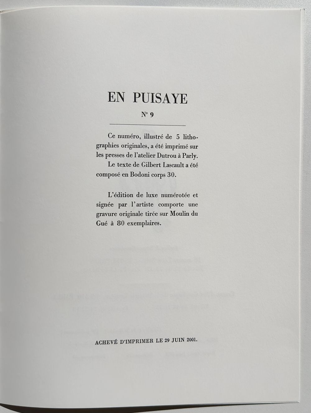 La Cité chimérique  (5 lithographies) - Texte Gilbert Lascault