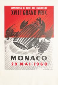 Monaco 1960 Grand Prix automobile d'après René Lorenzi